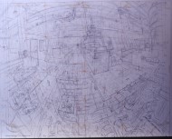 P+O Nedlloyd Kobe (working drawing) (pencil) 71x100cm