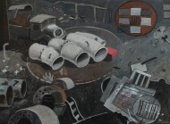 Towards the latter end of the World (gouache) 59x79cm