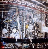 basement tableau (acrylic) 99x102cm