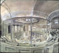 with Trevor Watts (gouache) 99x102cm