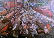 dissolution  (St Mary in the Castle) (oil) 127x170cm