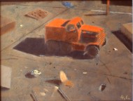 tractor II (oil) 38x58cm