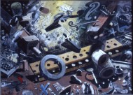 component parts (graphite, watercolour) 70x98cm