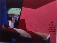 post c train (acrylic) 18x26cm