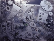 house rules (mixed media) 117x151cm