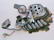 happy days (mixed media) 135x270x65cm